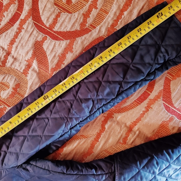 Burberry Quilted Snap Button Down Jacket in Black with Nova Check Size Small - Picture 10 of 10